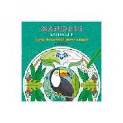 Mandale. Animale. Carte de colorat pentru copii