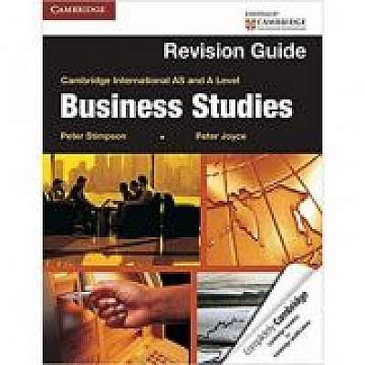 Cambridge International AS and A Level Business Studies Revision Guide, Peter Joyce