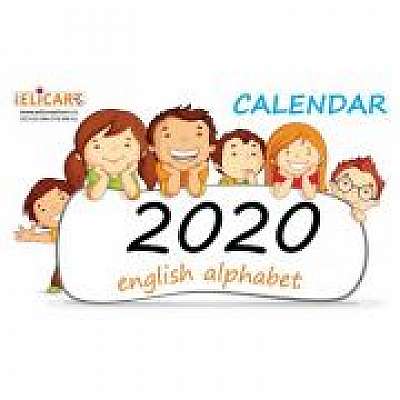 Calendar 2020. English alphabet