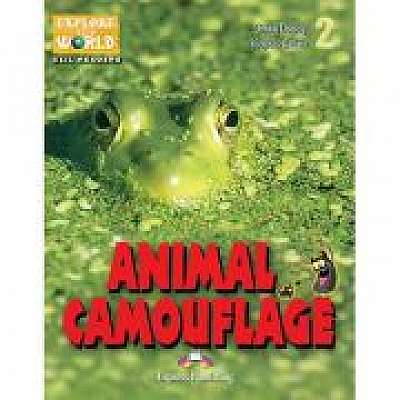 Coperta cărții Literatura CLIL Animal Camouflage cu Cross-Platform App.
