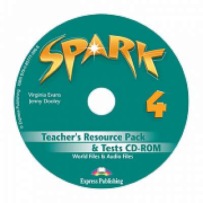Curs limba engleza Spark 4 Monstertrackers Material aditional pentru profesor si teste CD, Jenny Dooley