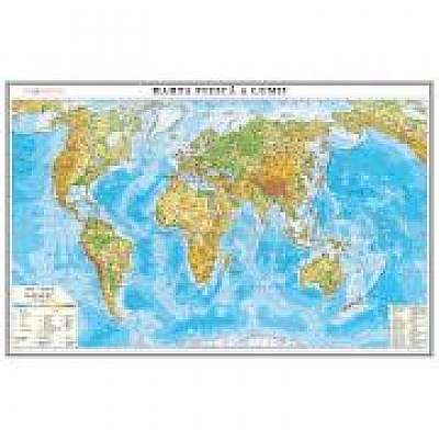Harta fizica a lumii 1000x700mm (GHLF100-L)