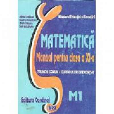 Matematica. Manual pentru clasa XI-a, Trunchi comun + Curriculum diferentiat M1