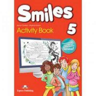 Coperta cărții Curs limba engleza Smiles 5 Caiet, Virginia Evans de Jenny Dooley