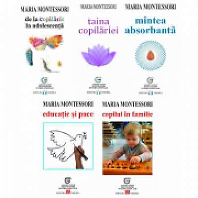 Despre educatia, dezvoltarea, drepturile si evolutia copilului, autor Maria Montessori - Pachet 5 carti