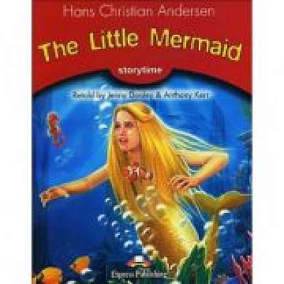 Coperta cărții The Little Mermaid cu CD de Jenny Dooley