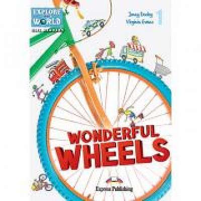Coperta cărții Literatura CLIL Wonderful Wheels cu Cross-Platform App de Virginia Evans