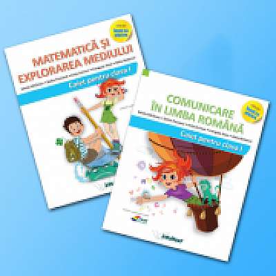 Set clasa I Comunicare in limba romana si Matematica, potrivit cu manualele folosite la clasa in anul scolar 2019-2020