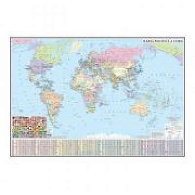 Harta politica a lumii 1600x1200mm (GHLP160-L)