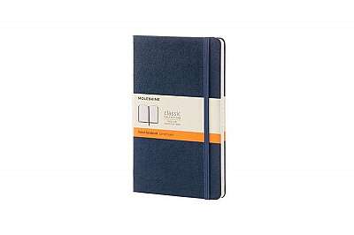 Moleskine Classic Notebook, Large, Ruled, Sapphire Blue, Hard Cover (5 X 8.25)