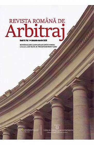 Revista Romana de Arbitraj Nr.1 ianuarie-martie 2020