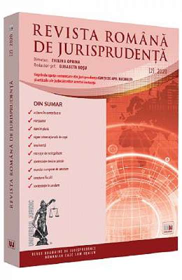 Revista romana de jurisprudenta Nr.2/2020
