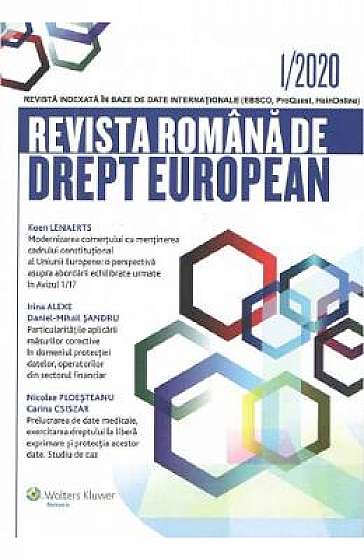 Revista romana de drept european Nr.1/2020