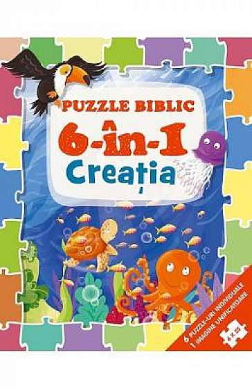 Puzzle biblic 6 in 1: Creatia