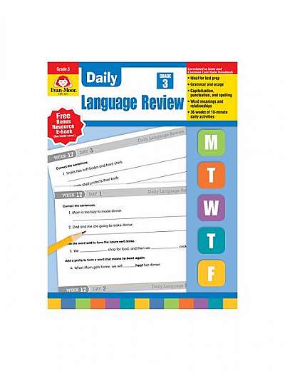 Coperta cărții Daily Language Review, Grade 3