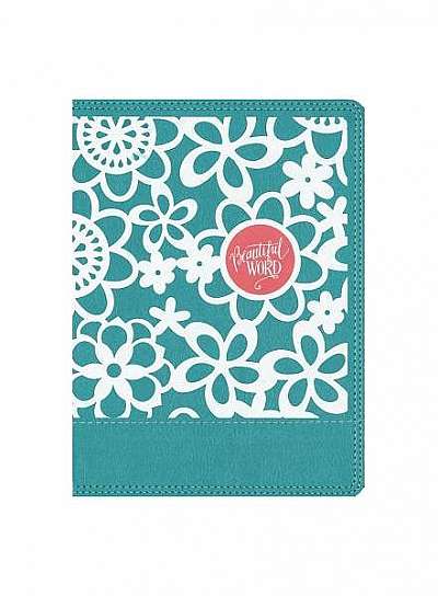 NIV Beautiful Word Coloring Bible for Girls, Hardcover, Teal: Hundreds of Verses to Color