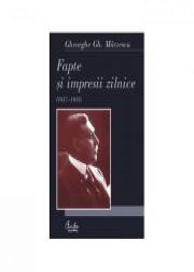 Coperta cărții Fapte si impresii zilnice - Gheorghe Gh. Marzescu