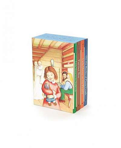Little House 4-Book Box Set: Little House in the Big Woods, Farmer Boy, Little House on the Prairie, on the Banks of Plum Creek