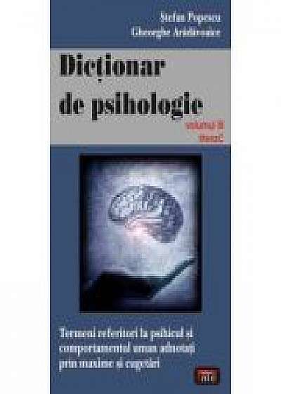 Dictionar de psihologie vol. 3 - Stefan Popescu