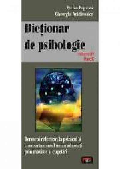 Dictionar de psihologie vol. 4 - Stefan Popescu