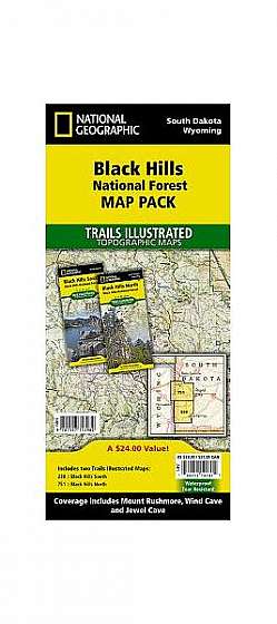 Black Hills National Forest Map Pack: Topographic Trail Maps