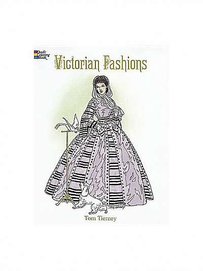 Coperta cărții Victorian Fashions Coloring Book