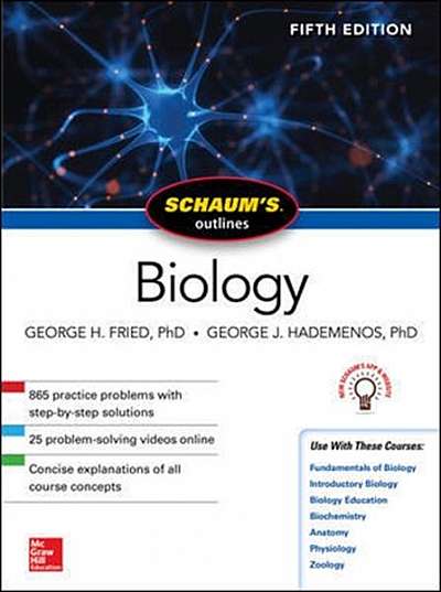 Coperta cărții Schaum's Outline of Biology, Fifth Edition