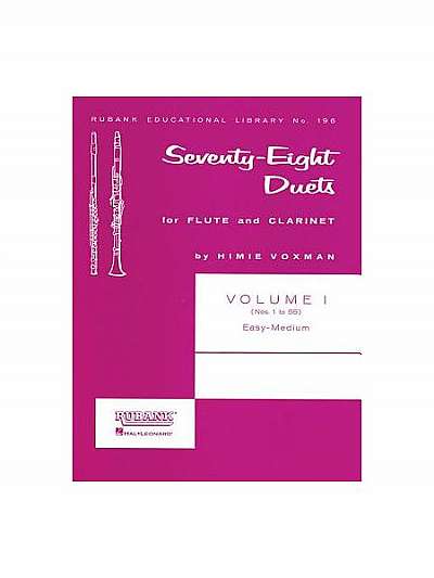 Seventy-Eight Duets for Flute and Clarinet, Volume I: Easy to Medium
