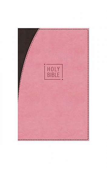 Niv, Premium Gift Bible, Leathersoft, Pink/Brown, Red Letter Edition, Comfort Print