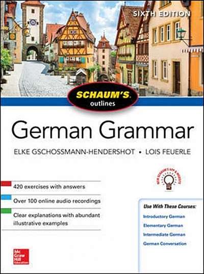 Coperta cărții Schaum's Outline of German Grammar, Sixth Edition