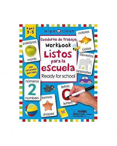 Coperta cărții Wipe Clean: Bilingual Workbook Ready for School