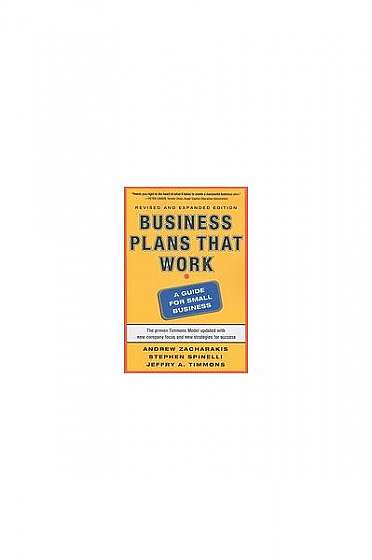 Business Plans That Work: A Guide for Small Business