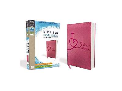 NIV Bible for Kids, Leathersoft, Pink, Red Letter Edition, Comfort Print: Thinline Edition