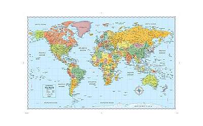 Signature World Wall Map (Folded)