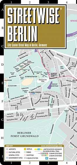 Streetwise Berlin Map - Laminated City Center Street Map of Berlin, Germany