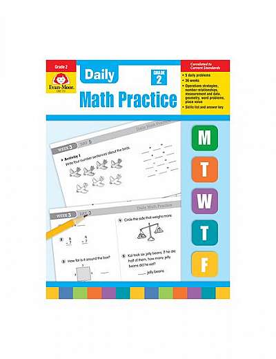 Coperta cărții Daily Math Practice, Grade 2