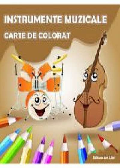 Carte de colorat. Instrumente Muzicale - Adina Grigore