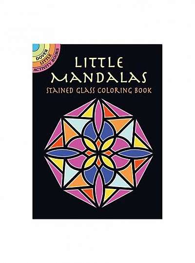 Coperta cărții Little Mandalas Stained Glass Coloring Book