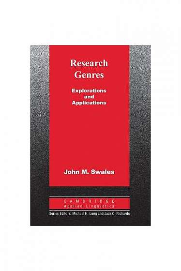 Coperta cărții Research Genres: Explorations and Applications