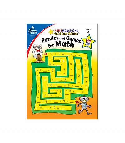 Coperta cărții Puzzles and Games for Math Grade 3
