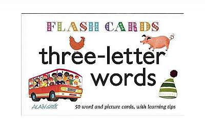 Coperta cărții Three-Letter Words - Flash Cards