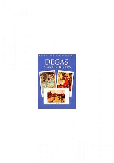 Coperta cărții Degas: 16 Art Stickers