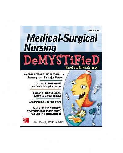 Coperta cărții Medical-Surgical Nursing Demystified, Third Edition