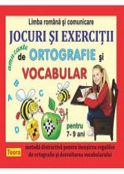 Coperta cărții Jocuri si exercitii amuzante de ortografie si vocabular