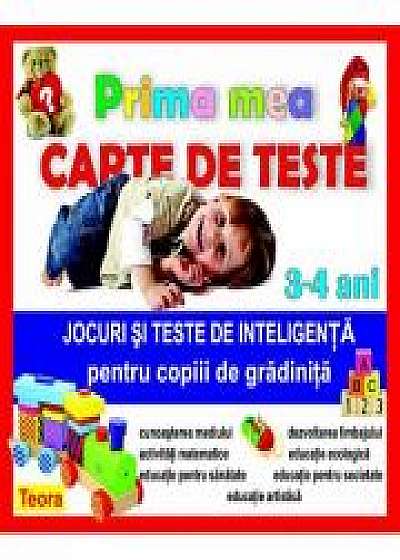 Prima mea carte de teste - Jocuri si teste de inteligenta pentru copiii de gradinita 3-4 ani de Diana Rotaru (15. 41)