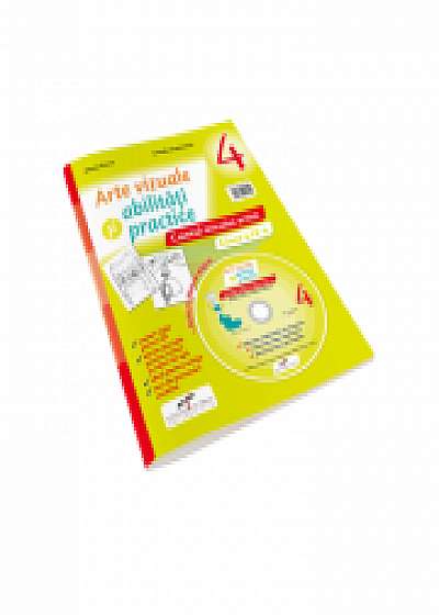 Arte vizuale si abilitati practice, caietul micului artist pentru clasa a IV-a + Manual digital