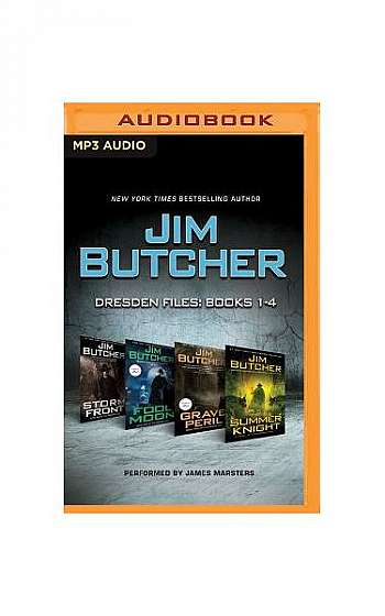 Jim Butcher: Dresden Files, Books 1-4: Storm Front, Fool Moon, Grave Peril, Summer Knight