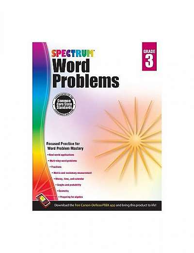Coperta cărții Spectrum Word Problems, Grade 3