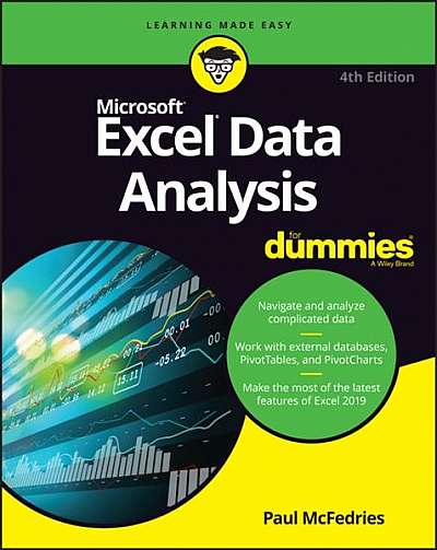 Coperta cărții Excel Data Analysis for Dummies