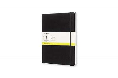 Moleskine Classic Notebook, Extra Large, Plain, Black, Hard Cover (7.5 X 10)